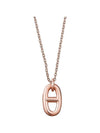 Small Farandole Pendant Necklace Rose Gold - HERMES - BALAAN.