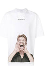 David Bowie Oversized Fit Short Sleeve T-Shirt White - IH NOM UH NIT - BALAAN 8