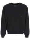 ORB Logo Crewneck Sweatshirt Black - VIVIENNE WESTWOOD - BALAAN 2