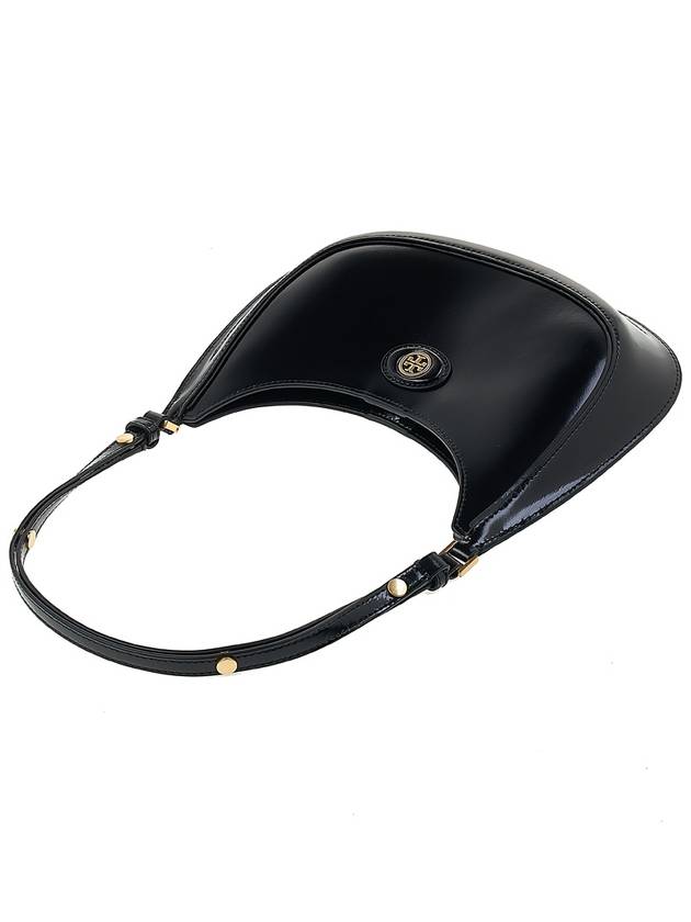 Convertible Crescent Shoulder Bag Black - TORY BURCH - BALAAN 5