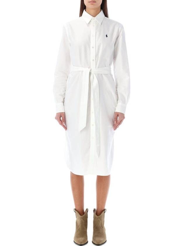 Polo Ralph Lauren Belted Cotton Oxford Shirtdress - POLO RALPH LAUREN - BALAAN 1