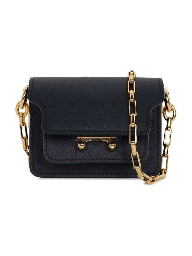 Trunk Nano Chain Crossbody Bag Black - MARNI - BALAAN 2