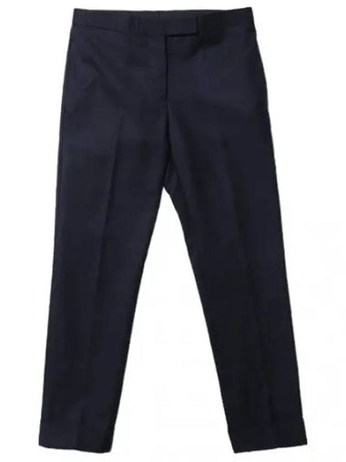 Low rise super 120 count twill wool skinny pants - THOM BROWNE - BALAAN 1