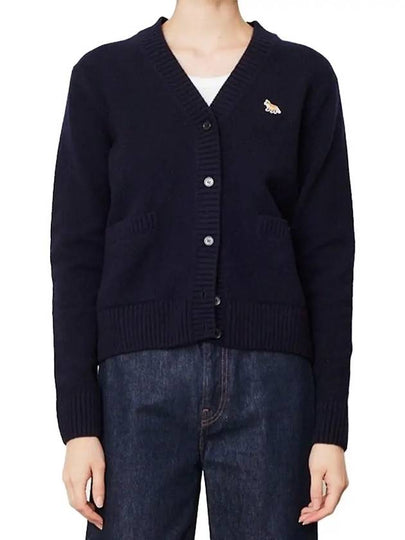 Baby Fox Patch Boxy Cardigan Navy - MAISON KITSUNE - BALAAN 2