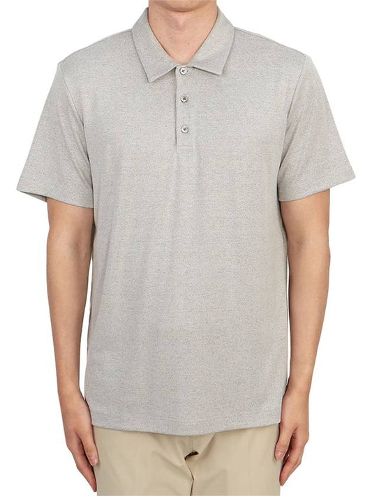 Anemone Modal Jersey Short Sleeve Polo Shirt Grey - THEORY - BALAAN 2