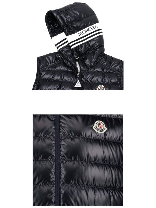 CLAI Down Padding Vest 1A00057 595ZJ 778 Blue Navy Men s TJ - MONCLER - BALAAN 5