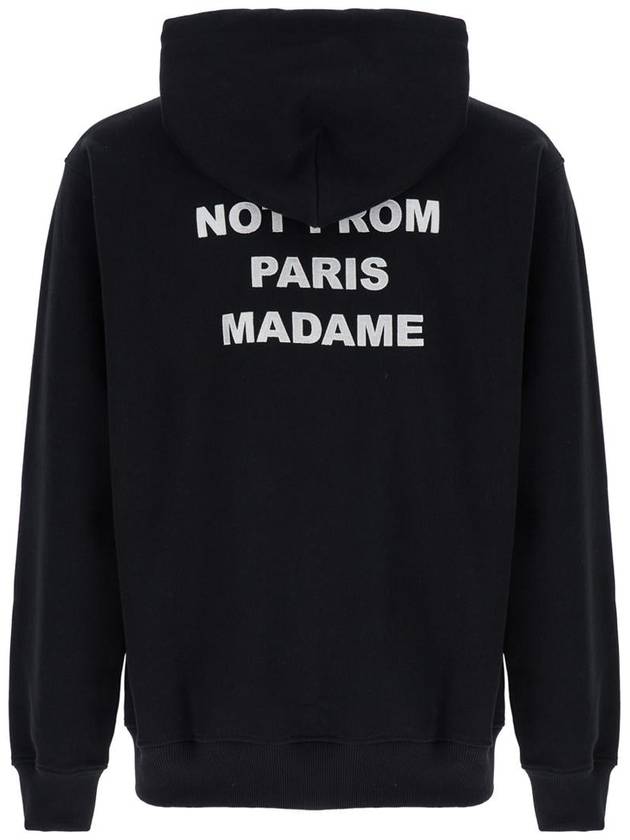 Black Hoodie With Logo In Cotton Man - DROLE DE MONSIEUR - BALAAN 2