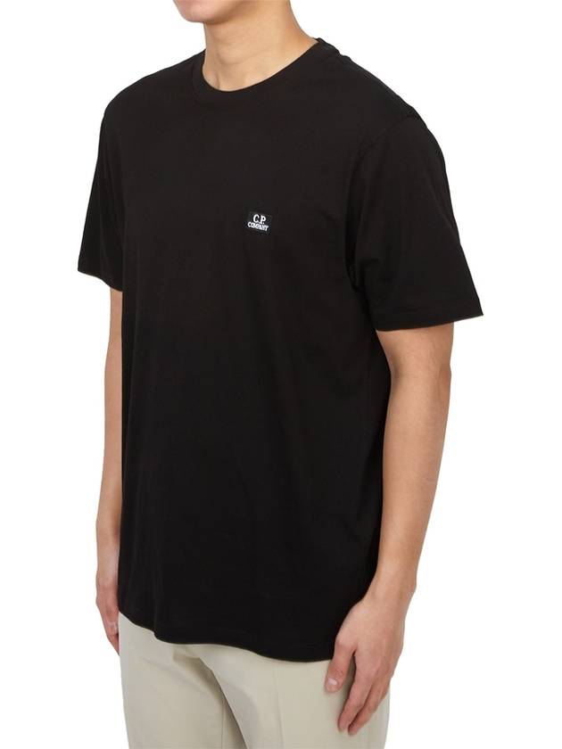 Logo Short Sleeve T-Shirt Black - CP COMPANY - BALAAN 3