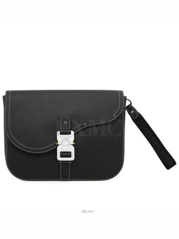 SADDLE A5 Pouch Clutch Black Warranty Poche - DIOR - BALAAN 1