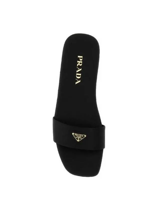 Leather Slippers Black - PRADA - BALAAN 4