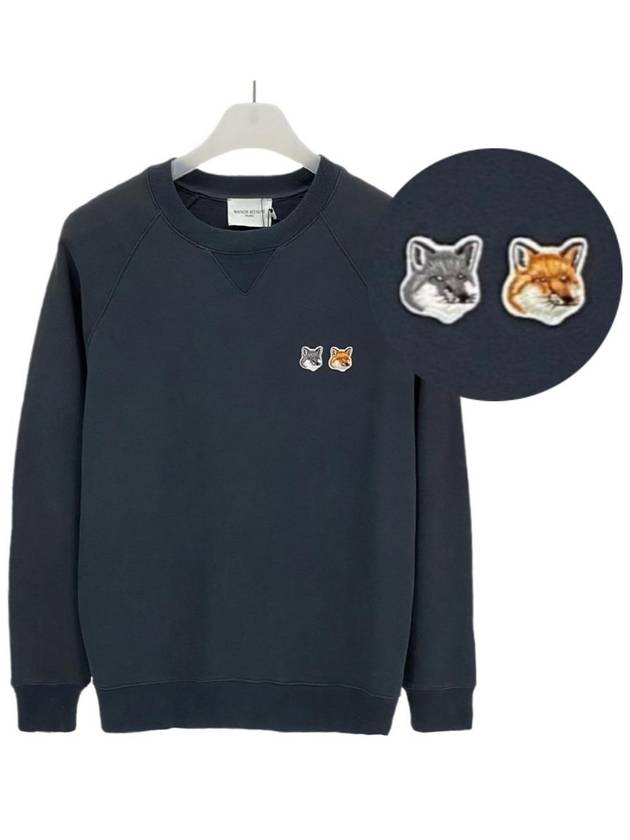 Double Fox Head Patch Classic Sweatshirt Anthracite - MAISON KITSUNE - BALAAN 2