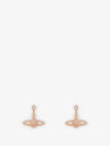 Mini Bas Relief Drop Earrings Rose Gold - VIVIENNE WESTWOOD - BALAAN.
