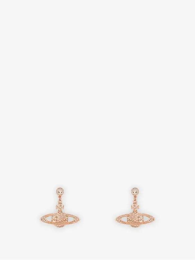 Mini Bas Relief Drop Earrings Rose Gold - VIVIENNE WESTWOOD - BALAAN.