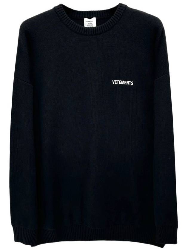 Small logo overfit knit UE52KN360B - VETEMENTS - BALAAN 1