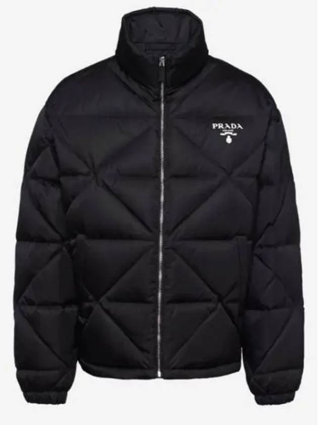 Re-Nylon Down Padded Jacket Black - PRADA - BALAAN 2