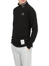 Men's Logo High Neck Long Sleeve T-Shirt Black - HORN GARMENT - BALAAN 6