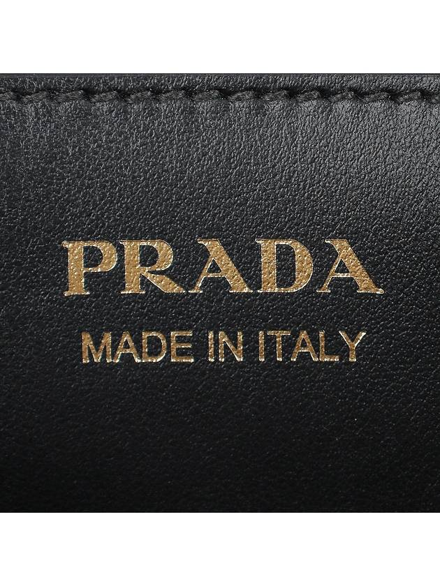 Leather Mini Shoulder Bag Black - PRADA - BALAAN 11