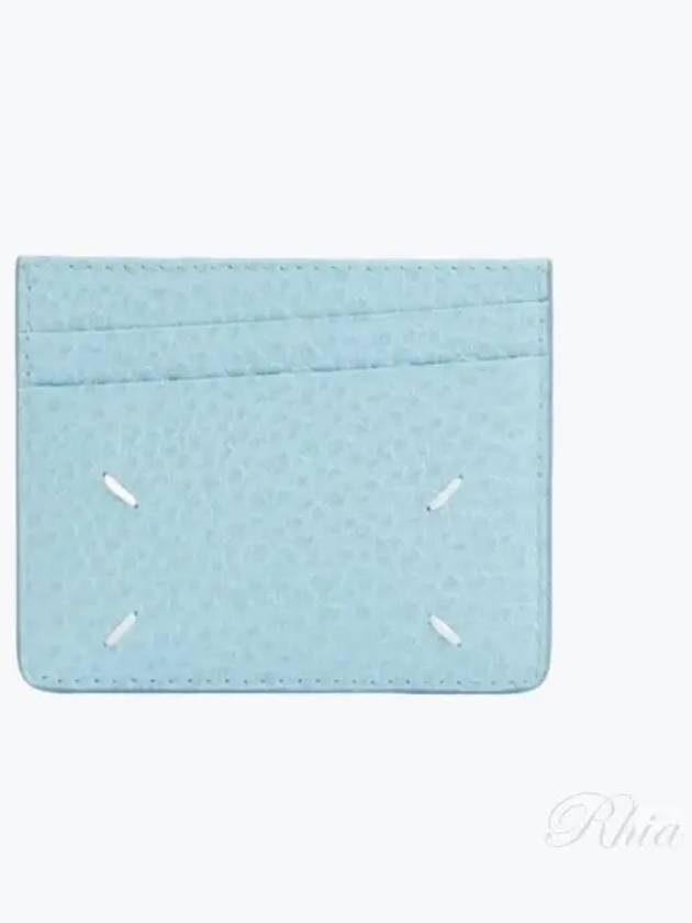 Four Stitch Card Wallet Blue - MAISON MARGIELA - BALAAN 2