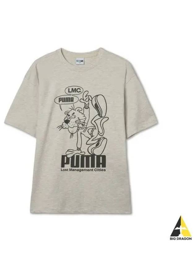 LMC graphic short sleeve t shirt light beige 940067 02 - PUMA - BALAAN 1