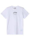 Logo Round Neck Relaxed Short Sleeve T-shirt Bright White - GANNI - BALAAN 3