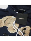 Bear Patch Logo Hoodie Navy - PALM ANGELS - BALAAN 6