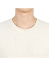 Crew Neck Lambswool Knit Top Ivory - DRUMOHR - BALAAN 7