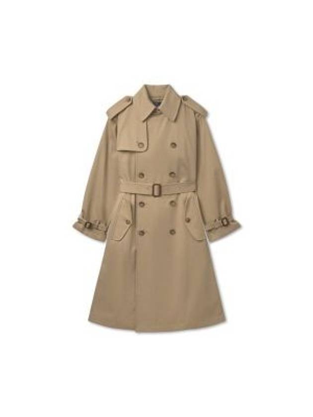 30 Points W Double Breasted Twill Trench Coat Medium Beige - POLO RALPH LAUREN - BALAAN 1