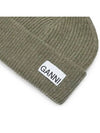 Light Structured Rib Wool Beanie A5354 804 - GANNI - 4