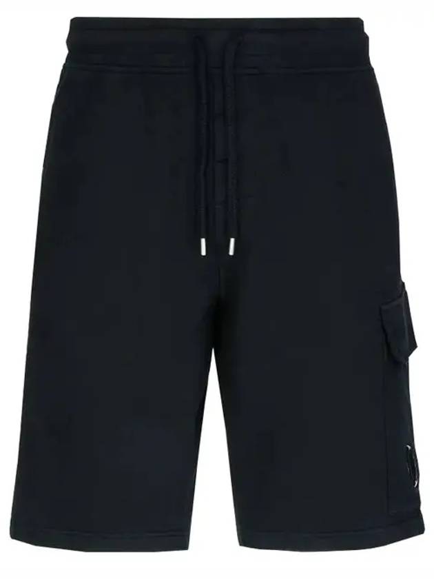 Men's Lens Patch Cargo Shorts Black - CP COMPANY - BALAAN 2