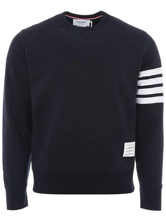 4 Bar Loopback Jersey Sweatshirt Navy - THOM BROWNE - BALAAN 3