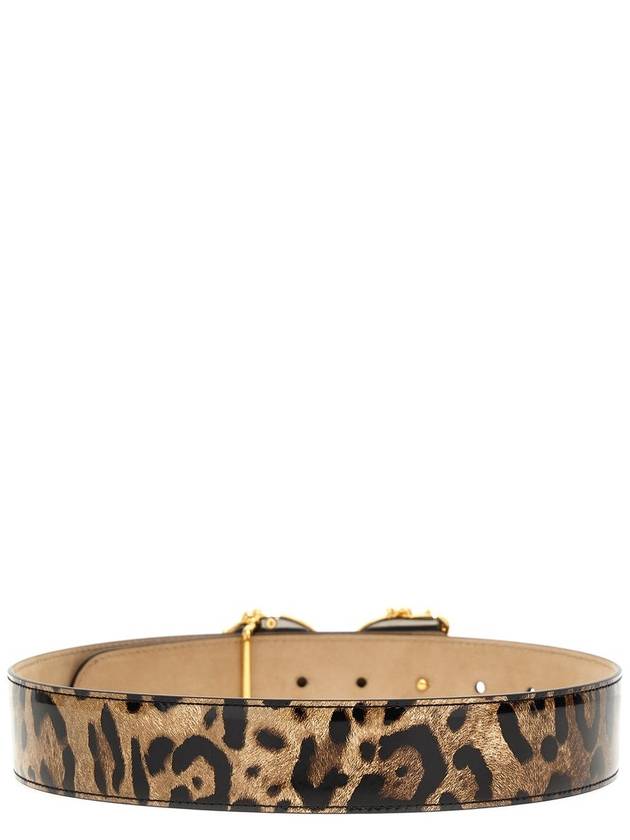 Leopard Print WITH Baroque DG Logo Buckle Belt BE1517 AM568HA93M B0010483739 - DOLCE&GABBANA - BALAAN 3