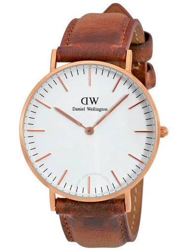 Daniel Wellington Durham White Dial Ladies Watch DW00100111 - DANIEL WELLINGTON - BALAAN 1