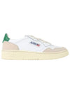 Men's Medalist Leather Low Top Sneakers Green Tab - AUTRY - BALAAN 2