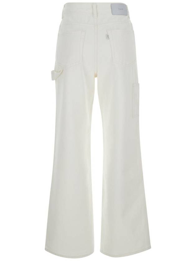 White Jeans With Straight Leg In Denim Woman - DUNST - BALAAN 2