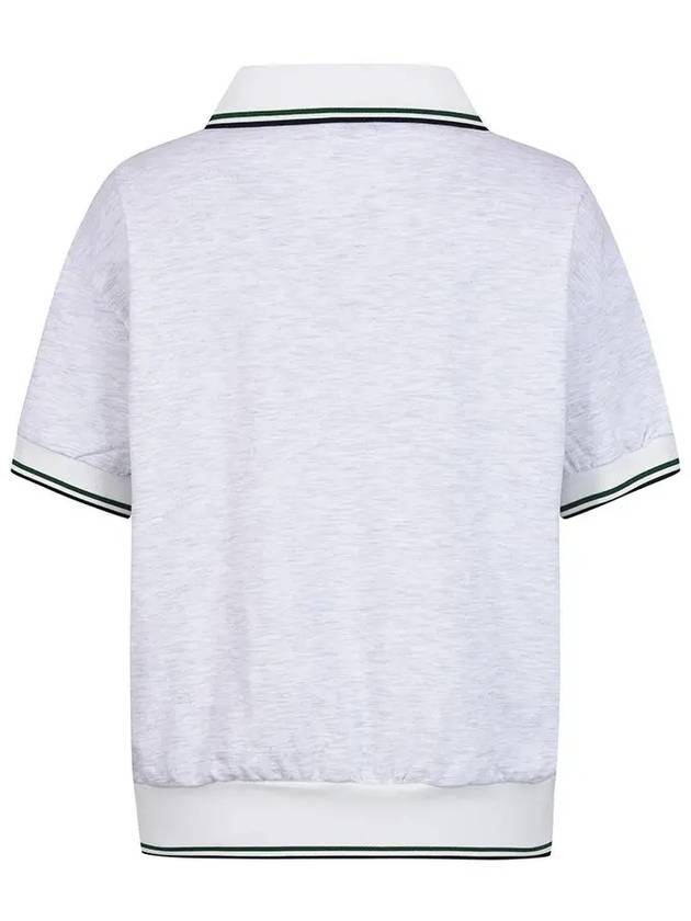 Knit collar half zip-up pique t-shirt MW4ME452 - P_LABEL - BALAAN 4