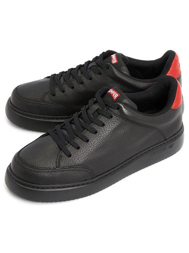 Runner K21 Leather Low Top Sneakers Red Black - CAMPER - BALAAN 1