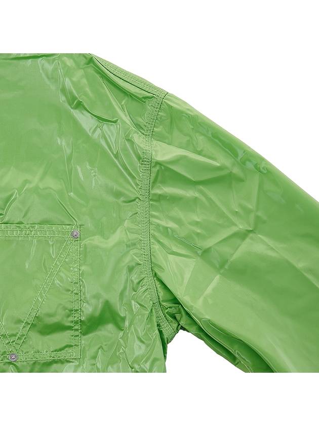 Glossy Nylon Jacket Green - BOTTEGA VENETA - BALAAN 5