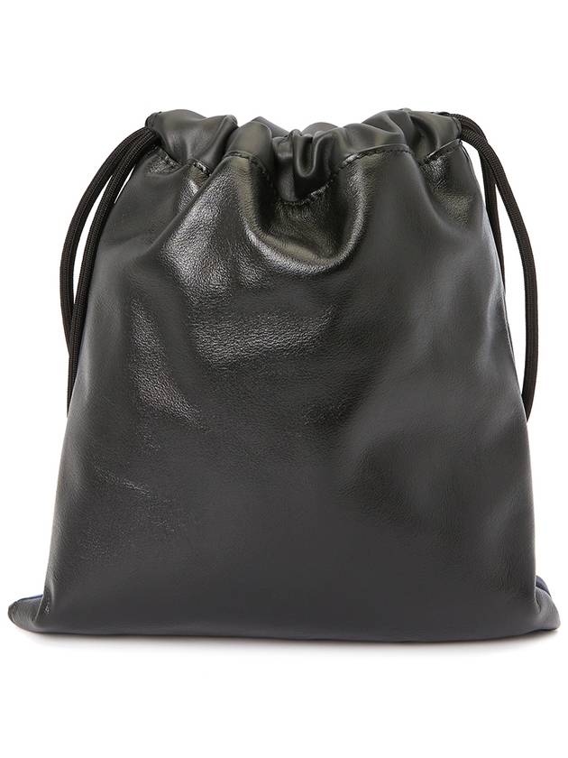 Museo Soft Leather Drawstring Bucket Bag Black - MARNI - BALAAN 5