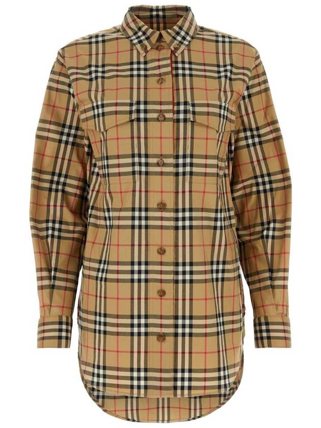 Vintage Check Motif Shirt Beige - BURBERRY - BALAAN 2