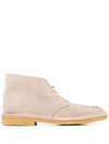 Logo Ankle Boots Beige - PALM ANGELS - BALAAN 4