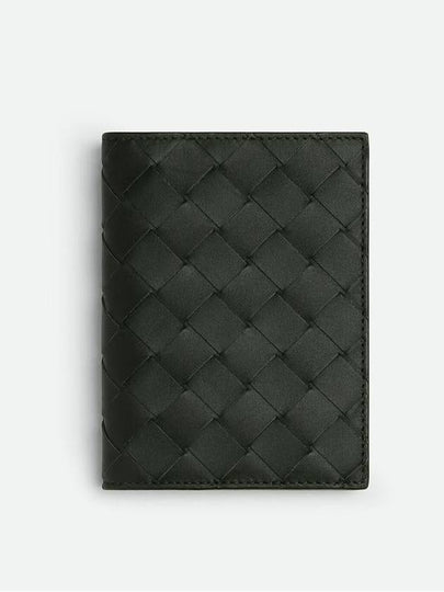 Intrecciato Flap Half Wallet Dark Green - BOTTEGA VENETA - BALAAN 2