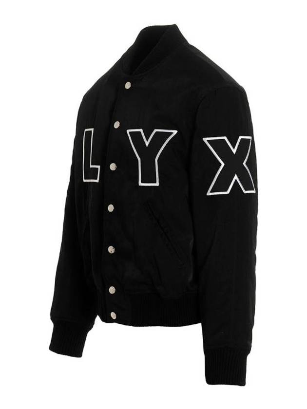 Logo Varsity Bomber Jacket Black - 1017 ALYX 9SM - BALAAN 4