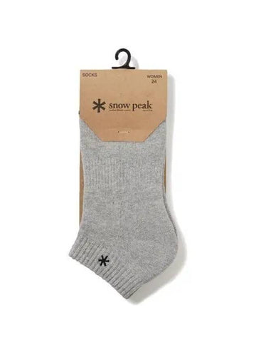 Basic Ankle Socks Melange Gray S24ZUFSO84 - SNOW PEAK - BALAAN 1