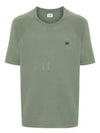 30/1 Sponge Fleece Short Sleeve Sweatshirt Green - CP COMPANY - BALAAN 2