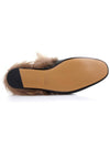 Prince Town Fur Leather Bloafers Black - GUCCI - BALAAN 6