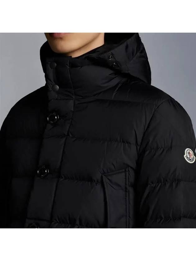 Men's Cluny Hooded Fur Short Padding Black - MONCLER - BALAAN 9