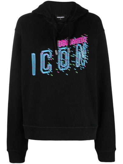 logo print drawstring hoodie S80GU0093S25516 - DSQUARED2 - BALAAN 2