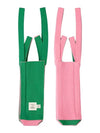 Two Way Shopper Bag Pink Green - PLEATSMAMA - BALAAN 5