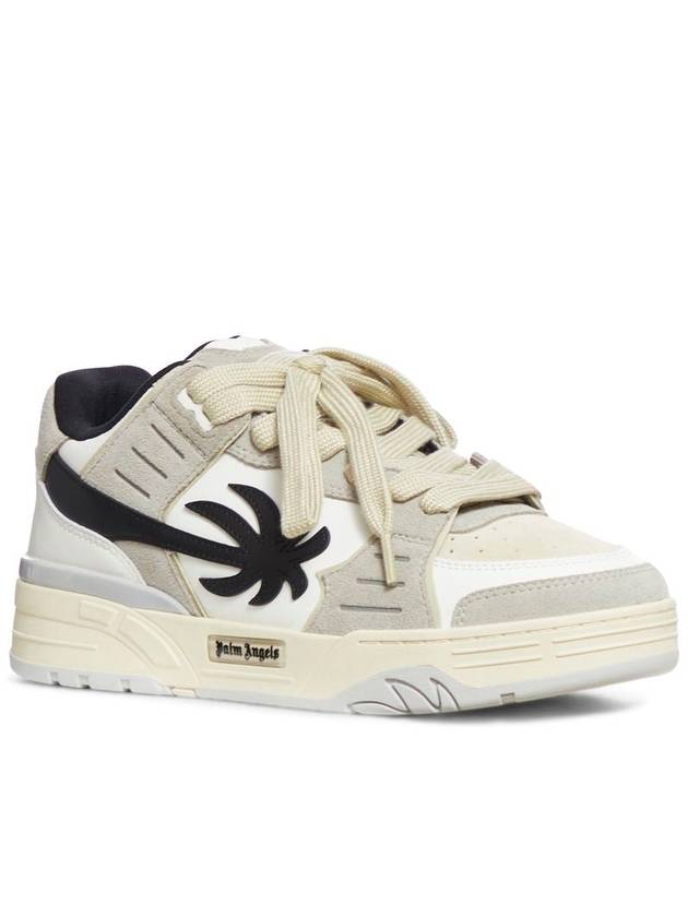 Venice suede low top sneakers white gray - PALM ANGELS - BALAAN 3