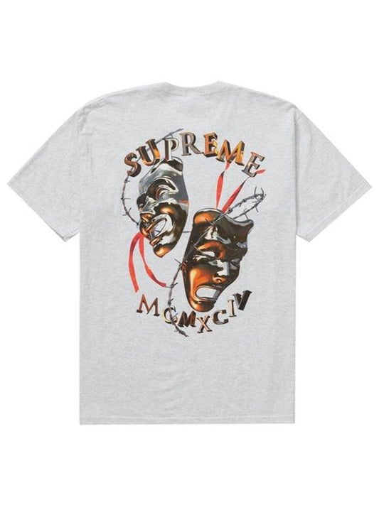 Laugh Short Sleeve TShirt Gray Laugh Now Tee - SUPREME - BALAAN 1